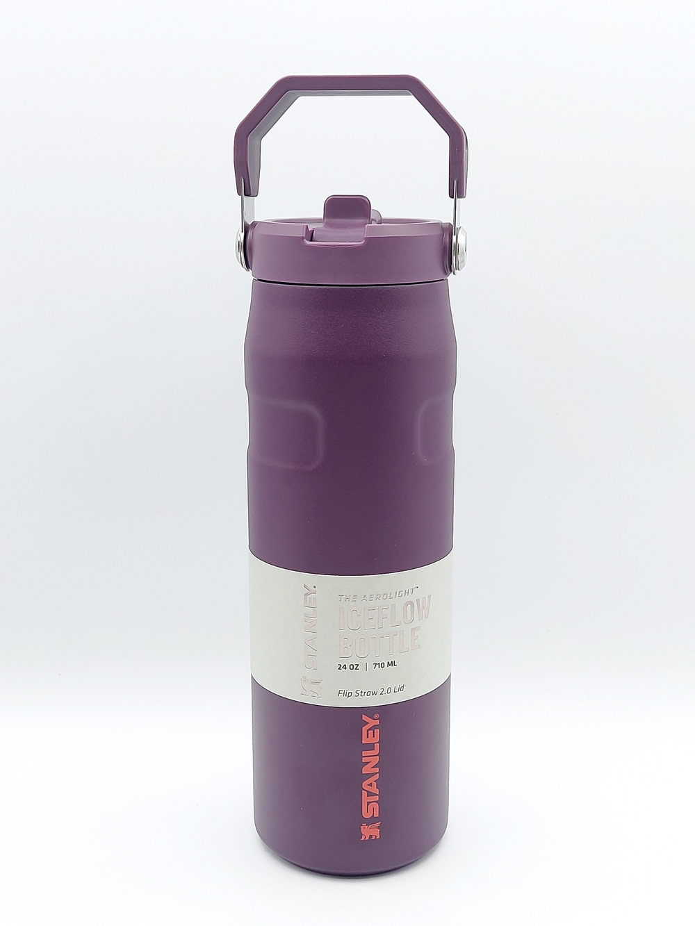 Stanley IceFlow Aerologht Flip Straw Bottle in Deep Plum 24oz